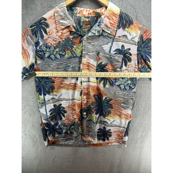 Pineapple Connection Hawaiian Shirt Mens XL Multicolor Button Up Palm Trees - Picture 6 of 7